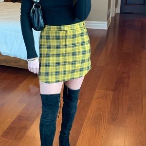 BB Dakota Plaid Mini Skirt ~ Size 0 ~ Great Condition